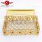 high quality acrylic decorative gold-coated tissue box, tissue paper box, tissue storage box
