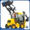 compact garden tractor with Front end loader and Backhoe/excavator