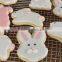 Novelty rabbit shape stainless steel cookie cutter custom mold design cookie press mold