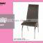 Upholstered Metal Leg Black Dining Room Furniture Dining Stool Leather Chair