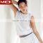 latest design custom sportswear white panel stylish cropped top women hoodie