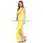 2015 hoyugo evening dress with long dress beautiful lady one-piece dress