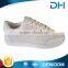 PU outsole comfortable white high quality shoes for women