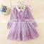 New Design Baby Grils Sweater Lace Dress for Autumn or Winter