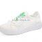 zm35609a ladies fancy footwear summer white casual canvas shoes