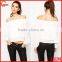 Cold Shoulder Design Long Sleeves Lady Blouse Fashion New Blouse 2015