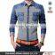 Discount Cotton Men Jeans Shirt Men Casual Shirt Slim Fit Long-Sleeves Denim Clothing
