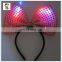 Cute Costume Party Fancy LED Flash Minnie Mouse Pink Bow Headbands HPC-0712