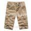 New latest style men pants short cargo 3/4 long cotton pants with multi pockets