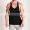 mens black loose y back singlet