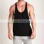 mens black loose y back singlet