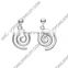 Stainless steel metal gold plated celtic jewelry stud earring