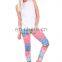 Colored spots stylish elastic hot custom pants girls polyester ladies crossfit printed pants high quality leggings for woman