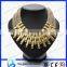 Black fashion chain metal necklace, wholesale chunky statement necklace(JNK0348)