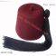 Fez wool cap /  Turkish Wool Cap / Turkey punch tasselled cap / Muslim wool cap / wool cap