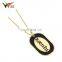 Custom shape name blank metal necklace pendant blank sublimation dog tag