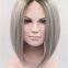 100% Remy Mixed Color Soft Full Blonde Lace Human Hair Wigs 16 Inches