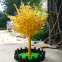 fiberglass trunk golden artificial banyan tree for decoration