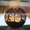 100cm Diameter 6mm Thickness Corten Steel Fire Ball Fire Pit