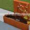 corten steel water fountain