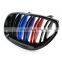 5 series E60 E61 Front bumper ABS grill glossy M tri color grille for E60 m5 2004 - 2009
