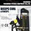 latest machine High quality professional YW-1753 training equipment biceps curl&triceps