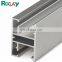 Grey or customized colour powder coat aluminium louver extrusion