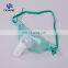 Comfortable touch tracheostomy mask with 360 rotation connector