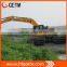 3 Chains swamp excavator Q345B steel fabricated pontoon