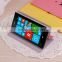 MOFi Case for Nokia Lumia 520 521, 4 inch Touch Screen Cellphone Leather Flip Cover for Nokia Lumia 520 Case