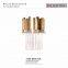 New products glass tube golden metal wall lamp for home villa Hotel corridor decoration lighting
