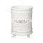 New Custom embossed White handmade kitchen ceramic canister utensils holder