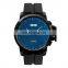 Fashion big dial SKMEI 1208 leather watch strap stainless steel back gifts for men cool wristwatches