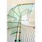Ornamental indoor steel wood spiral staircases