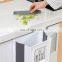 adjustable dustbin can Hanging on the cabinet door kitchen floding trash bin put on counter trash storage box