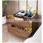 Bedroom Furniture Small  Wood Smart Led Light Nightstand Table Night Stand Bedside Table