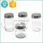 OEM ODM 300ml 450ml round liquid glass soap mason jar bottle stainless steel metal canning jar lid