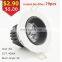 High Quality Anti Glare Aluminum COB 3W 5W 7W 9W 10W 12W Ceiling Recessed Mounted Led Downlight
