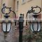 waterproof high post landscape lamp garden park decorative metal led outside stand antique pole garden lights