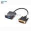 Cheap price low moq video converter H-D 1080P dvi-d to vga cable dvi d to vga adapter