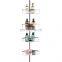 multifunctional 4 tier iron wire bathroom rack shower Storage Shelf shower caddy