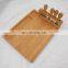 Premium Quality Bamboo Cheese Charcuterie Board Set With 4 Cutlery Set
