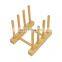 Best Selling Premium Bamboo Dish Drying Plate Stand Holder Rack Width 8 Slots