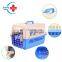 HC-R043 Pet Plastic Travel Cage with Steel Door  Portable Travel Box Carrier Traveling Cage for Cat /Dog