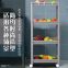 Multifunctional removable corrosion-resistant plastic household kitchen shelving cleft storage rack large size