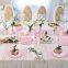 Custom Grid-Patterned Paper Tableware - Disposable Sets for Weddings & Valentine's