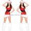 cheap red professional wholesale Christmas Eve Women Sexy Santa Costume