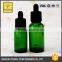 green 15ml boston round glass bottle 30ml glass bottles with childproof evident cap skull bottle