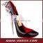 Polystone Rhinestone High Heel Wine Bottle Holder,Fun Wine Lover Drinking Gift Wine Bottle Stand