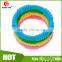 4 Funny Colorful And BPA Free Silicone Sensory Teething Baby Teether Ring Toys,Soothing Pain Relief And Drool Proof Infant Toys